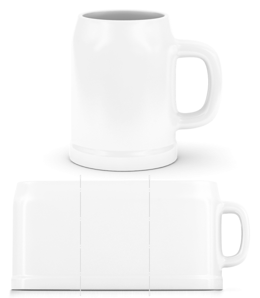 Beer Mug - White - Front