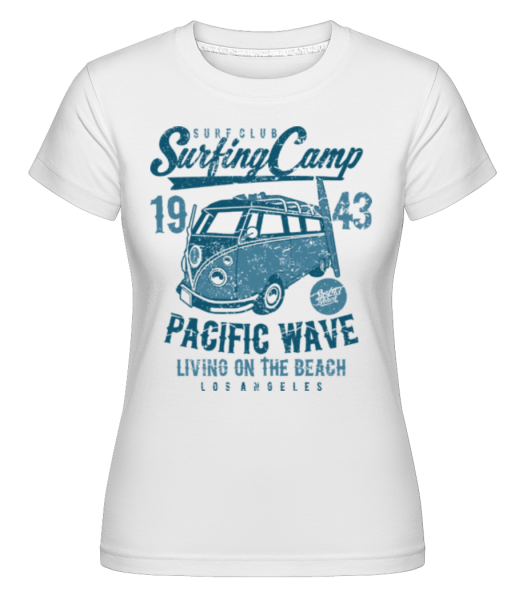 Surfing Camp -  Shirtinator Women's T-Shirt - White - Front