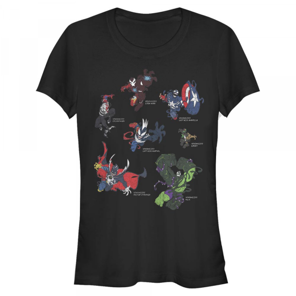 Marvel - Skupina Venomized Heros - Women's T-Shirt - Black - Front