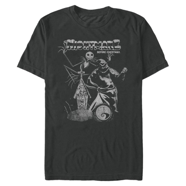 Disney Classics - Nightmare Before Christmas - Skupina Vintage Poster - Men's T-Shirt - Black - Front