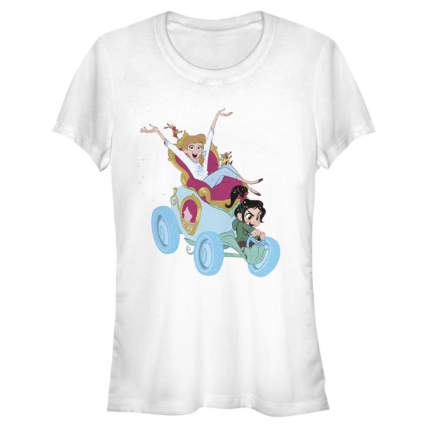 Disney - Wreck-It Ralph - Skupina Cinderella Vanellope Party Started - Women's T-Shirt - White - Front