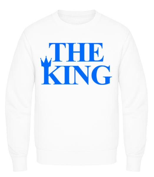 The King Blue - Men's Sweatshirt - White - Front