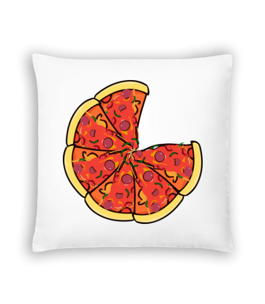 Pizza - Cushion - White - Front