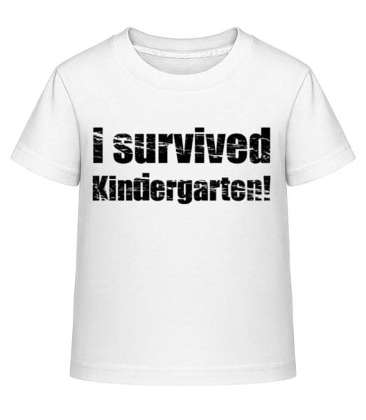 I Survived Kindergarten! - Kid's Shirtinator T-Shirt - White - Front
