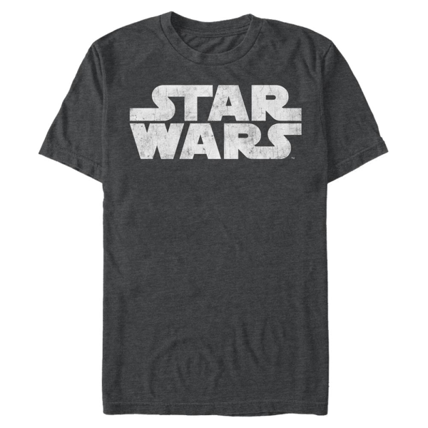 Star Wars - Logo Simplest - Men's T-Shirt - Heather anthracite - Front