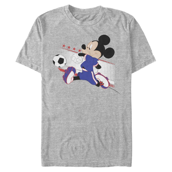 Disney Classics - Mickey Mouse - Mickey Japan Kick - Men's T-Shirt - Heather grey - Front