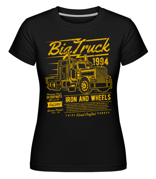 Big Truck 2 -  Shirtinator Women's T-Shirt - Black - Front