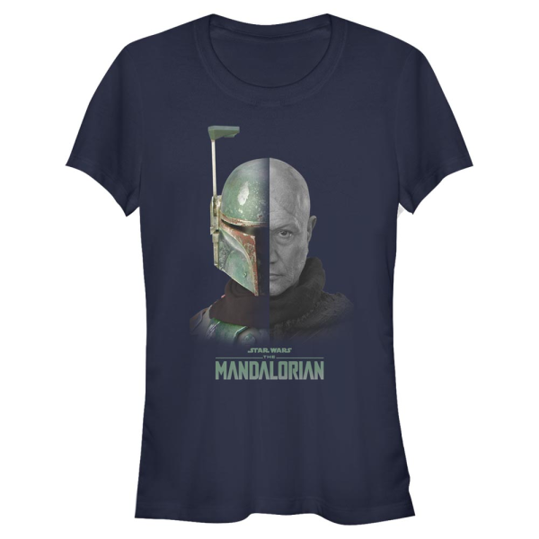 Star Wars - The Mandalorian - Boba Fett MandoMon Epi6 Counted - Women's T-Shirt - Navy - Front