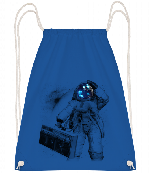 Ghettoblaster Astronaut - Drawstring Backpack - Royal blue - Vorn