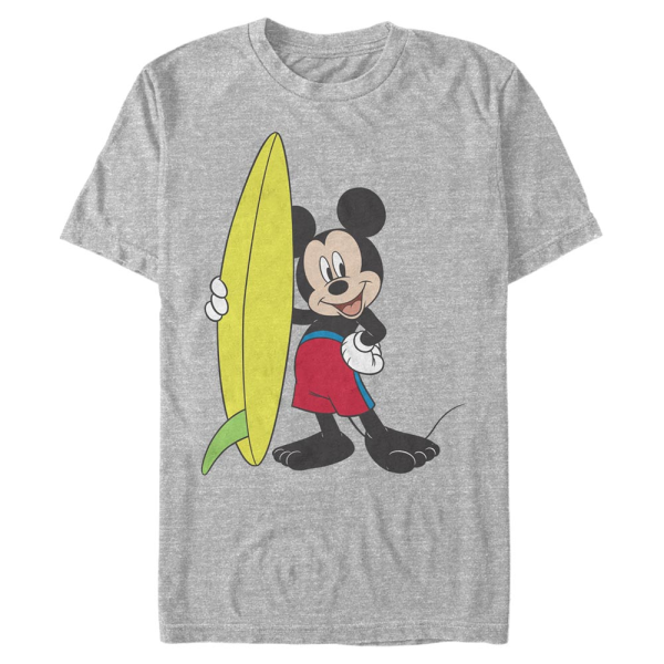 Disney Classics - Mickey Mouse - Mickey Mouse Mickey Surf - Men's T-Shirt - Heather grey - Front