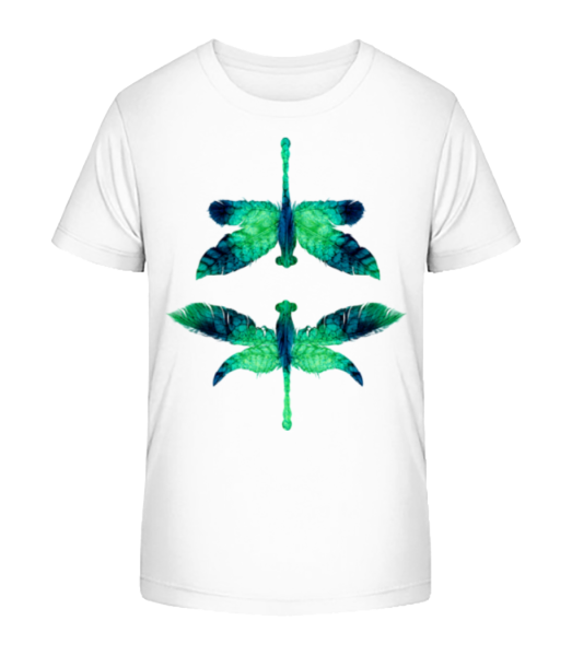Leaf Dragonfly - Kid's Bio T-Shirt Stanley Stella - White - Front