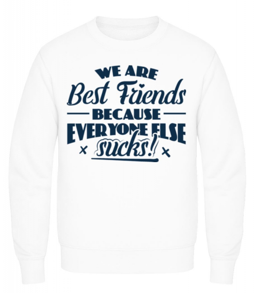 We Are Best Friends - Men's Sweatshirt - White - Front