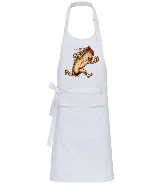 Running Sandwich - Professional Apron - White - Front