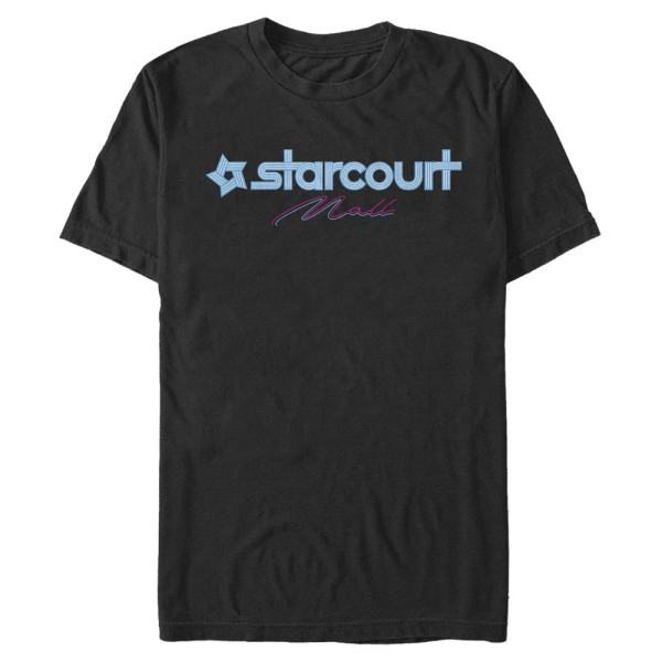 Netflix - Stranger Things - Logo Starcourt - Men's T-Shirt - Black - Front