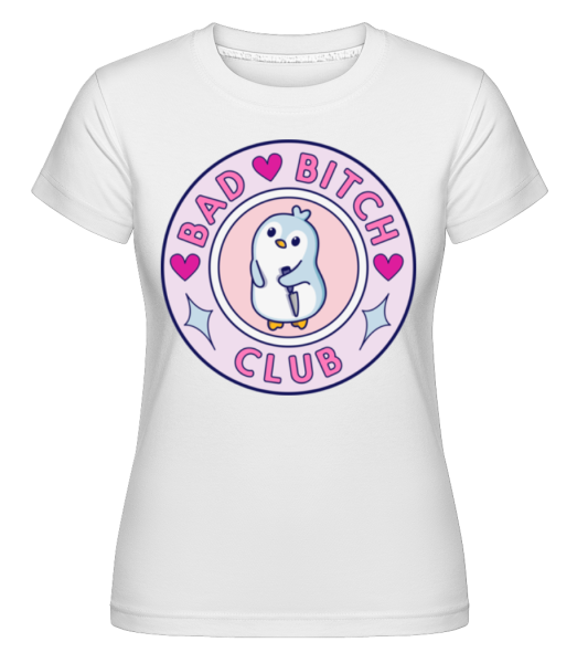 Bad Btch Club -  Shirtinator Women's T-Shirt - White - Front