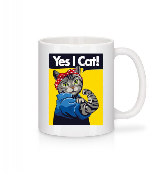 Yes I Cat - Mug - White - Front