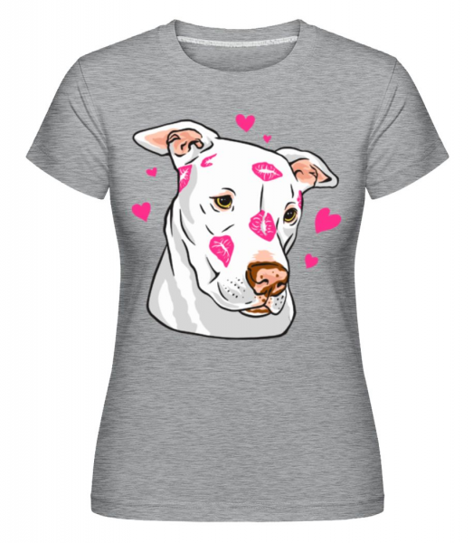 Cute Pitbull -  Shirtinator Women's T-Shirt - Heather grey - Front