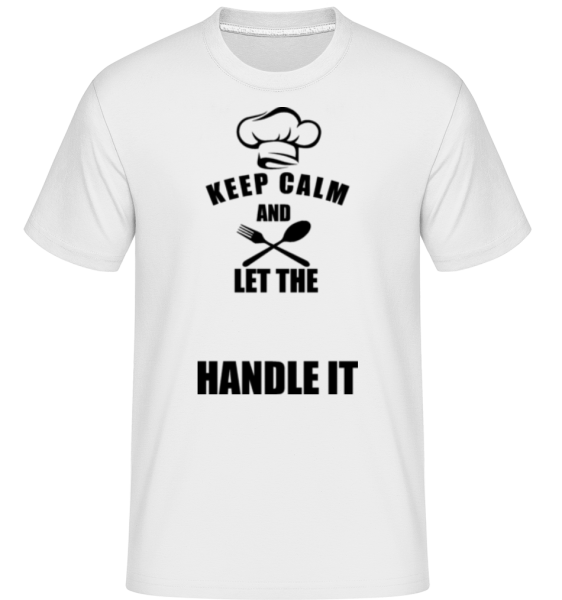 Keep Calm Chef -  Shirtinator Men's T-Shirt - White - Front