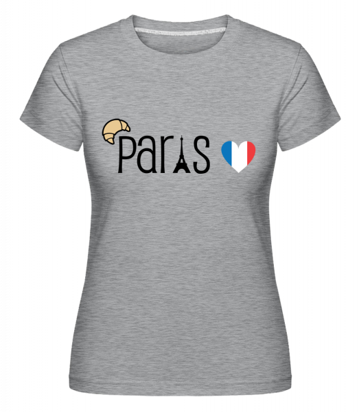Paris Logo -  Shirtinator Women's T-Shirt - Heather grey - Vorn