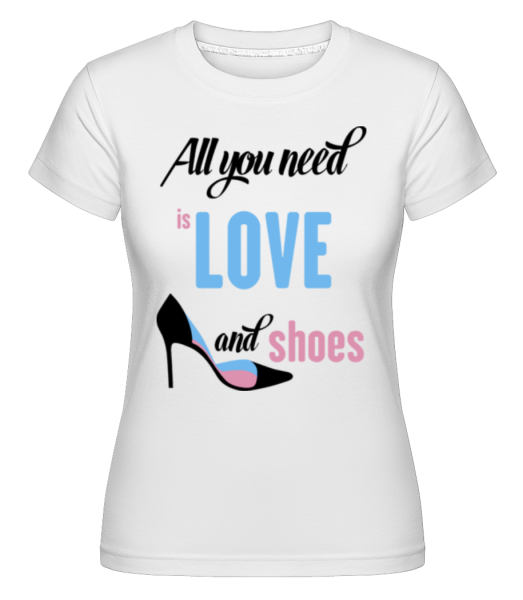 Love And Shoes -  Shirtinator Women's T-Shirt - White - Front