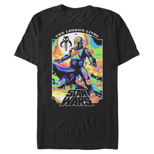Star Wars - Book of Boba Fett - Boba Fett Living Legend - Men's T-Shirt - Black - Front
