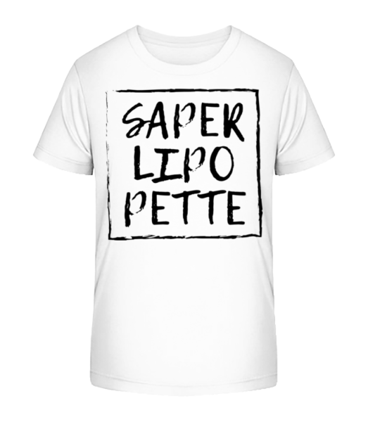 Saperlipopette - Kid's Bio T-Shirt Stanley Stella - White - Front