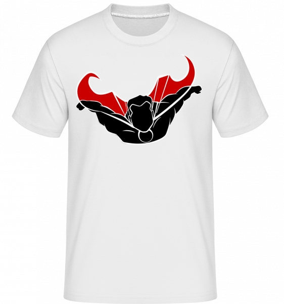 Superhero Flying -  Shirtinator Men's T-Shirt - White - Vorn