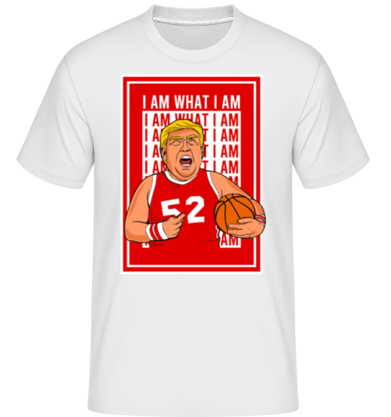 Trump Basketball -  Shirtinator Men's T-Shirt - White - Front