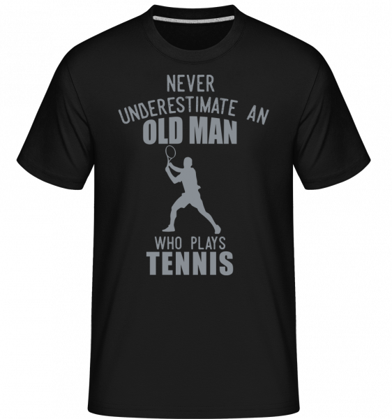 Never Underestimate An Old Man -  Shirtinator Men's T-Shirt - Black - Vorn