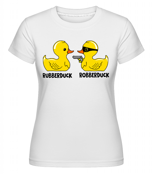 Robberduck -  Shirtinator Women's T-Shirt - White - Vorn