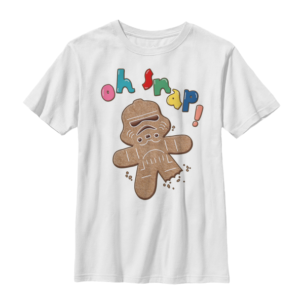 Star Wars - Stormtrooper Storm Trooper Gingerbrad - Christmas - Kids T-Shirt - White - Front
