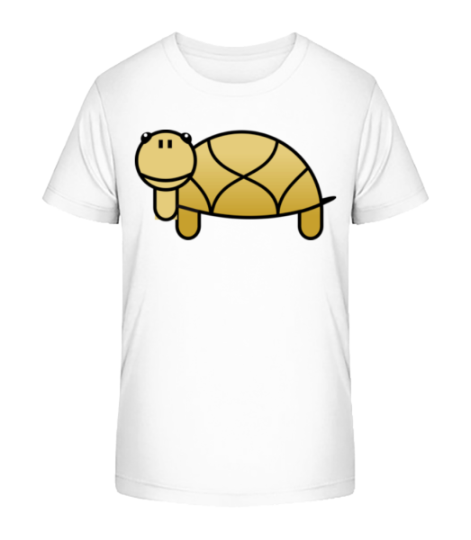 Turtle Comic - Kid's Bio T-Shirt Stanley Stella - White - Front