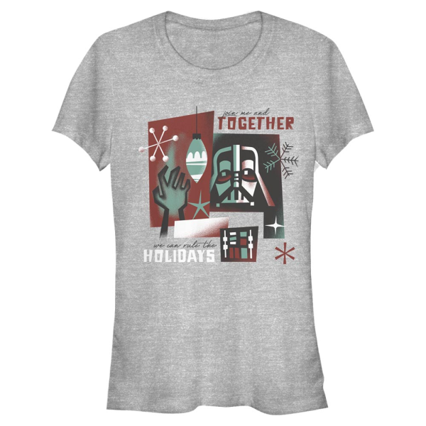 Star Wars - Darth Vader Vader Together - Christmas - Women's T-Shirt - Heather grey - Front