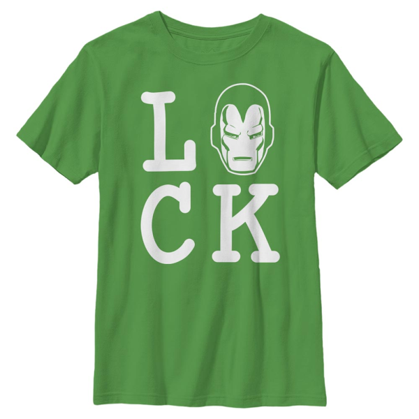 Marvel - Avengers - Iron Man Iron Luck - Kids T-Shirt - Kelly green - Front