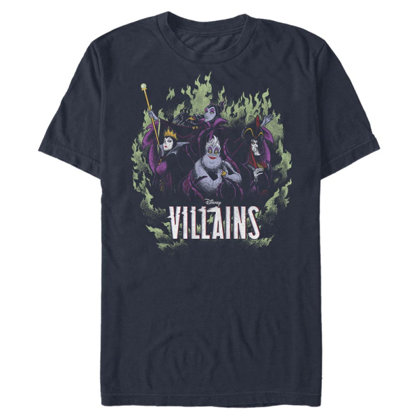 Disney Villains - Skupina Children of Mayhem - Men's T-Shirt - Navy - Front