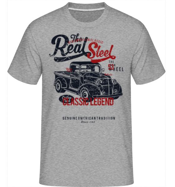 The Real Steel -  Shirtinator Men's T-Shirt - Heather grey - Front