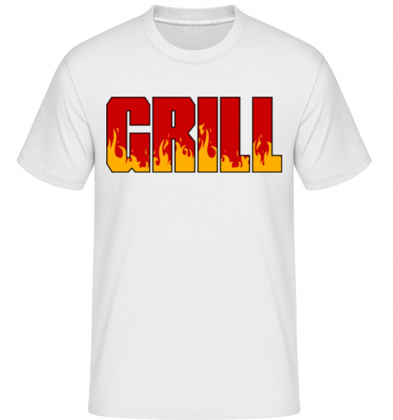 Grill -  Shirtinator Men's T-Shirt - White - Front