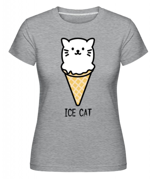 Ice Cat -  Shirtinator Women's T-Shirt - Heather grey - Front