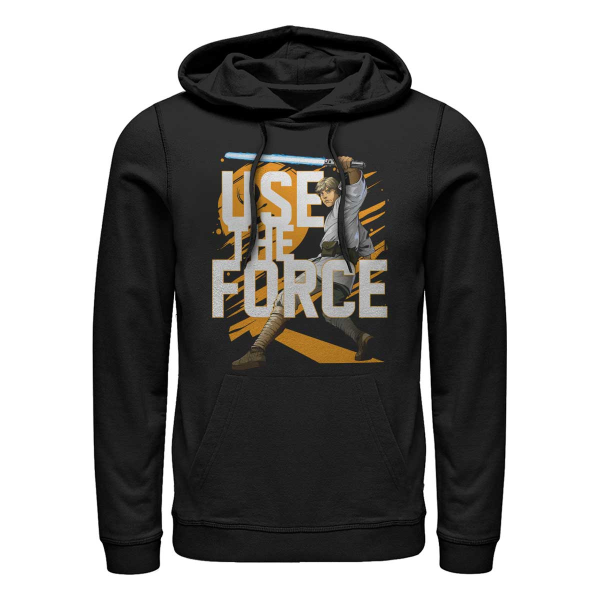 Star Wars - Luke Skywalker Force Stack Luke - Unisex Hoodie - Black - Front