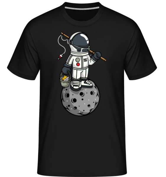 Astronaut Fishing -  Shirtinator Men's T-Shirt - Black - Front