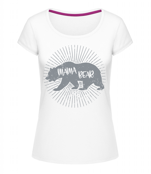 Mama Bear - Megan Crewneck T-Shirt - White - Vorn