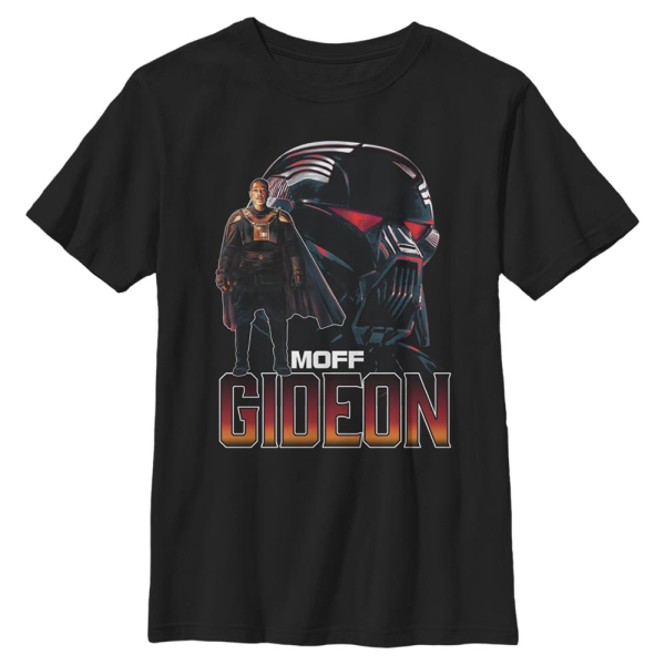 Star Wars - The Mandalorian - Moff Gideon MandoMon Epi7 Training - Kids T-Shirt - Black - Front