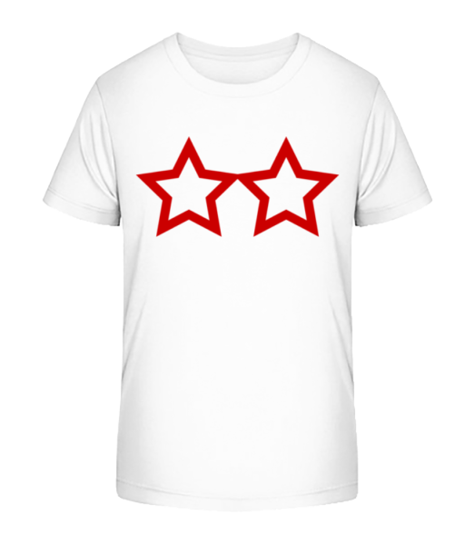 Two Stars - Kid's Bio T-Shirt Stanley Stella - White - Front