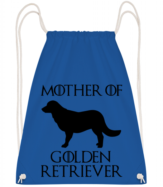 Mother Of Golden Retriever - Drawstring Backpack - Royal Blue - Vorn