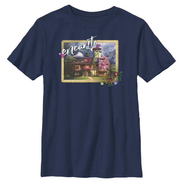 Disney - Encanto - House Encanto Photo - Kids T-Shirt - Navy - Front