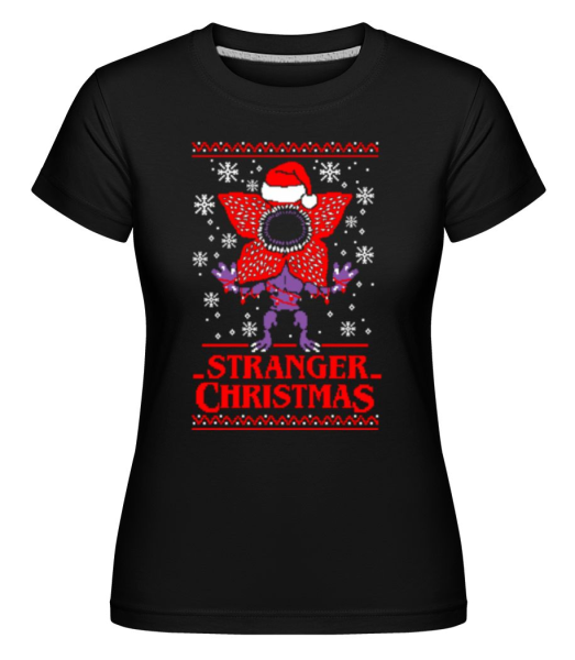 Ugly Stranger Christmas -  Shirtinator Women's T-Shirt - Black - Front