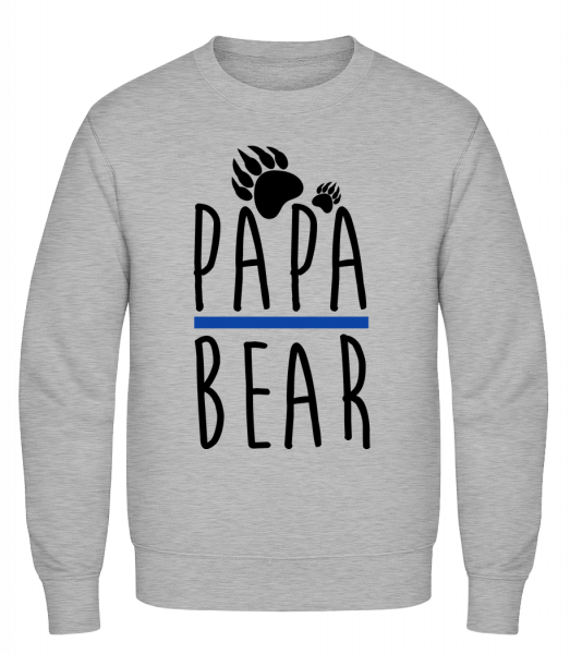 Papa Bear - Classic Set-In Sweatshirt - Heather Grey - Vorn