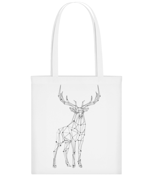 Polygon Deer - Tote Bag - White - Front