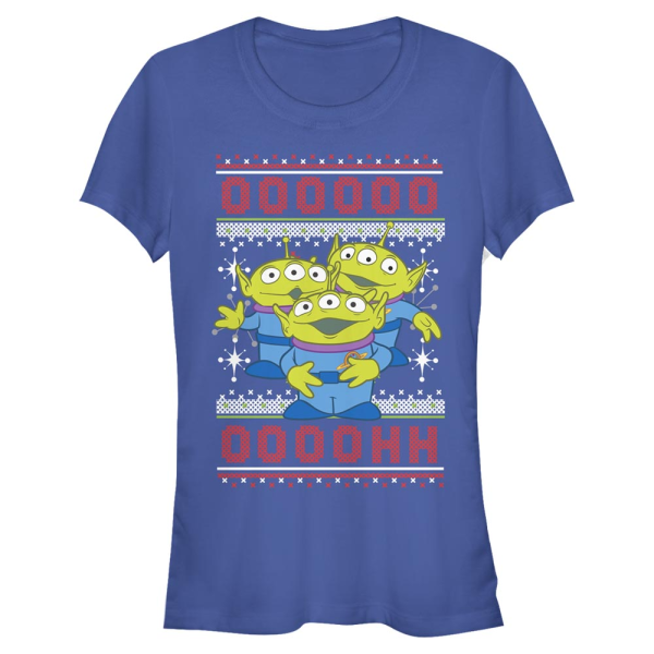 Disney - Toy Story - Aliens Oooh Presents - Christmas - Women's T-Shirt - Royal blue - Front