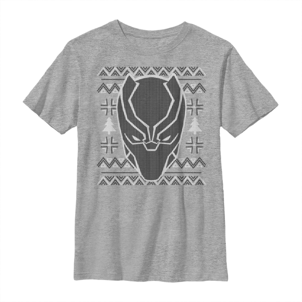 Marvel - Black Panther Back Panther Sweater - Kids T-Shirt - Heather grey - Front